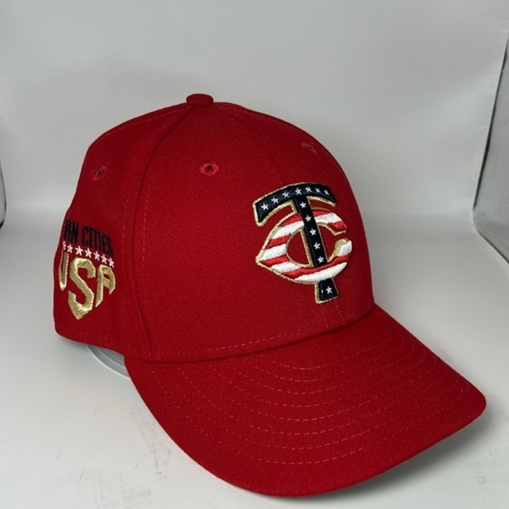 Minnesota Twins New Era 59fifty ball cap. Patriotic